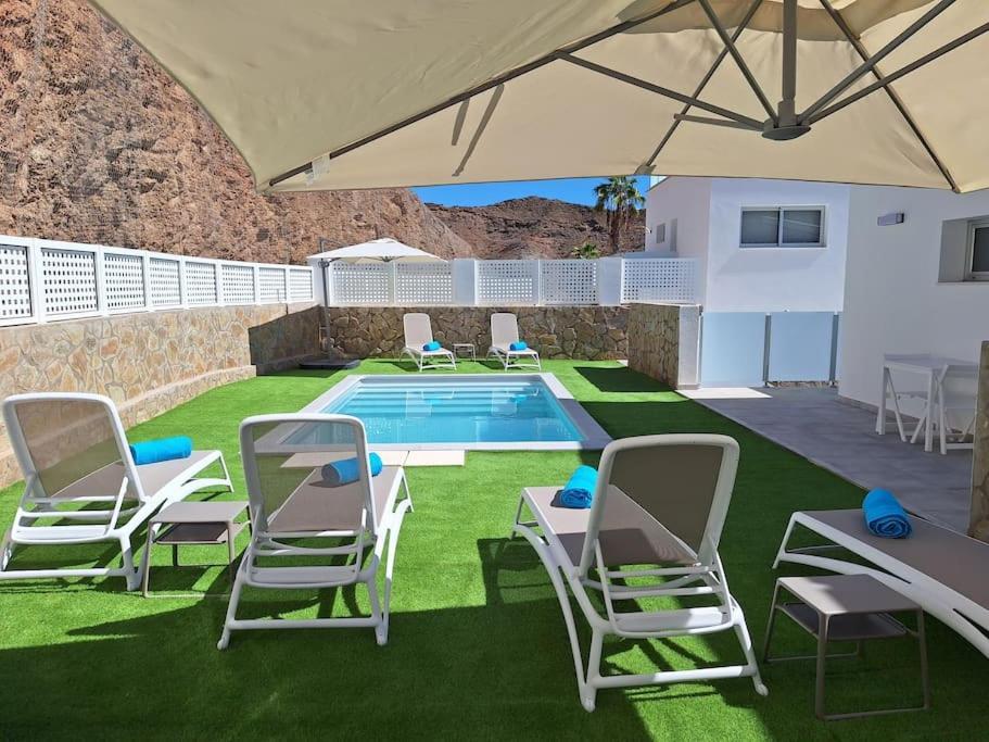 Malibu Mogan Secret Pool Villa - Piscina Privada Y Climatizada - Exclusive Heated Pool La Playa de Tauro المظهر الخارجي الصورة